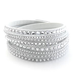 Swarovski（スワロフスキー） Slake Deluxe White ダブルラップ 2重巻タイプ（8連） クリスタル ブレスレット 5120520