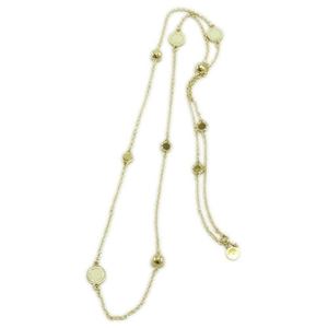 MARC BY MARC JACOBS（マークバイマークジェイコブス） Classic Marc Double wrap Necklace ロゴディスク ボールロゴ ロングネックレス M3PE577-106 80028 Cream