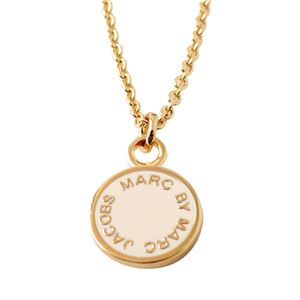 MARC BY MARC JACOBS（マークバイマークジェイコブス） M0003549-106 CREAM Classic Marc Enamel Discs Pendant クラシックマーク エナメル ロゴ ディスク ペンダント ネックレス