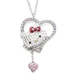 Swarovski（スワロフスキー） 1106120 Hello Kitty Pendant Iconic Heart ハローキティ クリスタルパヴェ・ハート ポインティアージュ ペンダント ネックレス