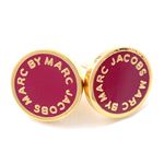 MARC BY MARC JACOBS（マークバイマークジェイコブス） M0003558-607 GARNET Classic Marc Enamel Logo Disc studs クラシックマーク エナメル ロゴ ディスク スタッド ピアス