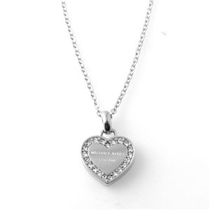 Michael Kors（マイケルコース） MICHAEL KORS パヴェ ハートチャーム ネックレス／ペンダント Pave Silver-Tone Heart Charm Pendant Necklace MKJ3970040 ネックレス