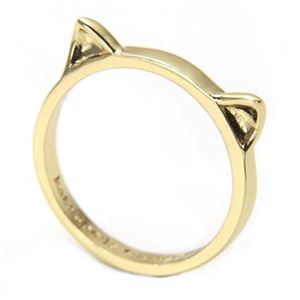 KATE SPADE（ケイトスペード） WBRUA447-711 #6 OUT OF THE BAG cat ears ring キャット 猫耳モチーフ リング 指輪 サイズ6 （日本サイズ11号）