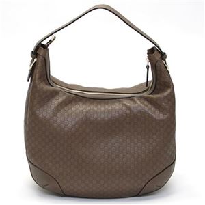 Gucci（グッチ） NICE ニース マイクログッチシマ ホーボー ミディアム ワンショルダーバッグ メープルブラウン ≪2013AW≫ 309618 BMJ1G 2527