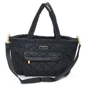 MARC BY MARC JACOBS（マークバイマークジェイコブス） M0006238 1 Black Crosby Quilt Nylon Elizababy オムツ替えマット付 クロスビー キルティング エライザ ベイビー ナイロン マザーズバッグ ショルダー ≪2015AW≫ A4サイズ対応