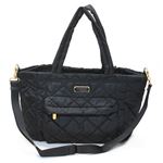 MARC BY MARC JACOBS（マークバイマークジェイコブス） M0006238 1 Black Crosby Quilt Nylon Elizababy オムツ替えマット付 クロスビー キルティング エライザ ベイビー ナイロン マザーズバッグ ショルダー ≪2015AW≫ A4サイズ対応