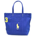 Polo Ralph Lauren（ポロラルフローレン） BIG PONY TOTE 4.05533E+11 RUGBY ROYAL ファスナー付 キャンバス トートバッグ