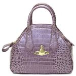 Vivienne Westwood（ヴィヴィアンウエストウッド） クロコ型押し ハンドバッグ NEW CHANCERY 6321 L41 LAVANDA