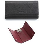 Bally（バリー） BANTOS 86 BLACK／BALLY RED 4連キーケース 型押しカーフ