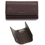 Bally（バリー） BANTOS 146 AUBERGINI MAN／BARK 14 4連キーケース 型押しカーフ