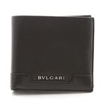 Bvlgari（ブルガリ） URBAN アーバン 小銭入れ付 二つ折り財布 カーフ ブラック 33403 GRAIN／BLK