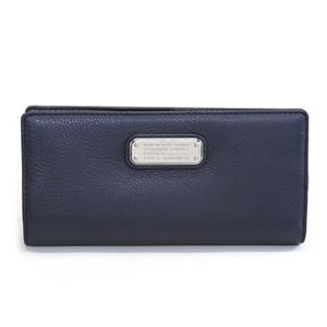 MARC BY MARC JACOBS（マークバイマークジェイコブス） M0006578 484 India Ink New Q Tomoko Wallet パスケース付 二つ折り長財布 ≪2015AW≫