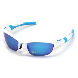 OAKLEY（オークリー） サングラス OO9153-23／HALF JACKET 2 ポリッシュドホワイト Sapphire Iridium Polarized（偏光レンズ） アジアンフィット