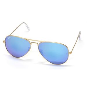 RayBan（レイバン） サングラス アビエーター RB3025 112／17 マットゴールド グレーブルーミラー