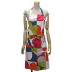 marimekko（マリメッコ） 67388 536 blue／red／lime RUUTU-UNIKKO APRON ウニッコ柄×チェック エプロン