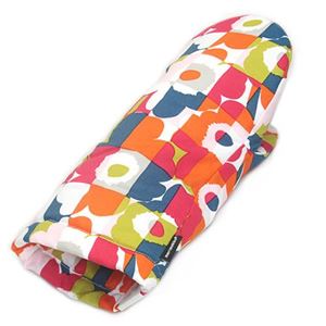 marimekko（マリメッコ） 67384 536 blue／red／lime MINI RUUTU-UNIKKO OVEN MITTEN ミニウニッコ柄×チェック オーブンミトン 鍋つかみ