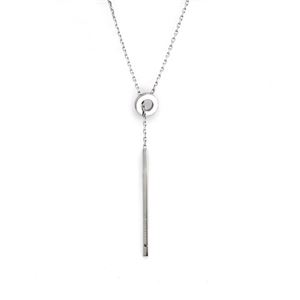 Michael Kors（マイケルコース） MKJ4682040 Silver-Tone Lariat Bar Pendant Necklace バー ラリエット ネックレス ペンダント