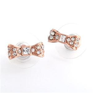 KATE SPADE(ケイトスペード) WBRUB237-704 Clear/Rose Gold リボンモチーフ ピアス KATE SPADE(ケイトスペード) WBRUB237-704 Clear/Rose Gold リボンモチーフ ピアス