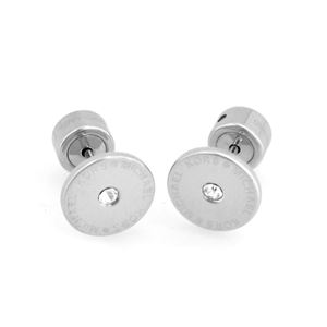 Michael Kors（マイケルコース） MKJ4669040 Pave Silver-Tone Logo Stud Earrings パヴェ スタッド ピアス