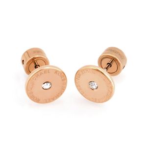 Michael Kors（マイケルコース） MKJ4670791 Pave Rose Gold-Tone Logo Stud Earrings パヴェ スタッド ピアス