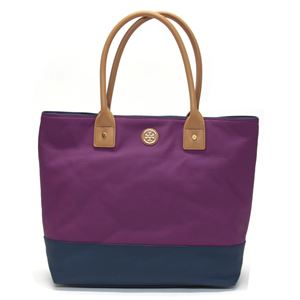 TORY BURCH（トリーバーチ） 31139754 655 FUCHSIA／NIGHT SKY JADEN TOTE バイカラー トートバッグ フーシャパープル／ナイトスカイネイビー
