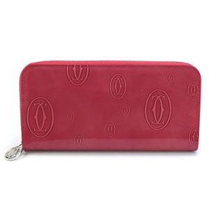 Cartier（カルティエ） L3001253 HAPPY BIRTHDAY ハッピーバースデー 2Cロゴ型押し ラウンドファスナー長財布