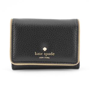 KATE SPADE（ケイトスペード） PWRU4665 64 Black／Gold Carlton Street Darla キーリング付 マルチケース 小銭・定期・カード入れ付