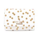 KATE SPADE（ケイトスペード） PWRU4731 288 Bridal Cream Cedar Street Confetti Dot Darla ドット柄 キーリング付 マルチケース 小銭・定期・カード入れ付