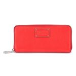 MARC BY MARC JACOBS（マークバイマークジェイコブス） M0007202-612 Cambridge Red New Too Hot To Handle Slim Zip Around ラウンドファスナー長財布 ≪2015AW≫