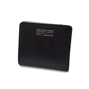 MARC BY MARC JACOBS（マークバイマークジェイコブス） M0007627 2 Black Multi Quintessential Colorblocked Emi Wallet カラーブロック パスケース付 二つ折り ミニ財布 ≪2016SS≫