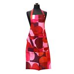 marimekko（マリメッコ） 67388 330 red／pink RUUTU-UNIKKO APRON エプロン