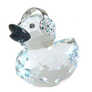 Swarovski（スワロフスキー） 5136374 Happy Duck - Snowflake ハッピーダック スノーフレーク ポインティアージュ イヤーマフ クリスタル フィギュア 置物