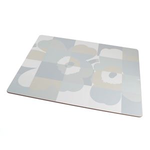 marimekko（マリメッコ） 67487 190 white／grey RUUTU-UNIKKO CORK PLACE MAT コルク プレイスマット