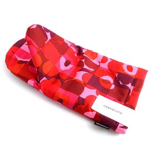 marimekko（マリメッコ） 67384 330 red／pink MINI RUUTU-UNIKKO OVEN MITTEN ミトン