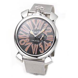 GaGa Milano（ガガミラノ） MANUALE SLIM 46MM（マヌアーレ） 独特の洗練されたデザインが魅力 スリムケース＆メッシュベルトの注目人気ウオッチ 5080.4