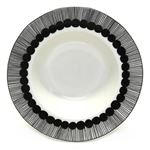 marimekko（マリメッコ）SIIRTOLAPUUTARHA DEEP PLATE 20cm 66683 190 white/black 手描き風ドットデザイン ディーププレート スープ皿