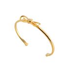 KATE SPADE（ケイトスペード） WBRUA605-922 Clear ビジュー×リボン カフバングル Dainty Sparklers Bow Cuff