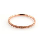 Swarovski（スワロフスキー） 5032850 Stone Mini Rose Gold シルククリスタル パヴェ バングル Mサイズ