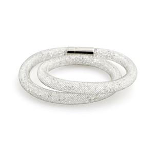 Swarovski（スワロフスキー） 5184183 Stardust Deluxe Double スターダスト デラックス ダブルラップ 2重巻タイプ ブレスレット Sサイズ