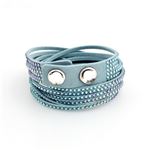 Swarovski（スワロフスキー） 5202466 Slake Light Blue 2 in 1 ダブルラップ 2重巻タイプ（12連） クリスタル ブレスレット