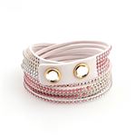 Swarovski（スワロフスキー） 5202639 Slake coral 2 in 1 ダブルラップ 2重巻タイプ（12連） クリスタル ブレスレット