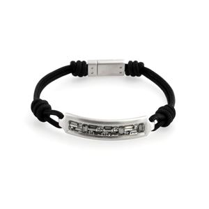 Swarovski（スワロフスキー） メンズコレクション 5191870 Emblem Cord バゲットカット クリスタル コード ブレスレット