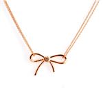 KATE SPADE（ケイトスペード） WBRUB806-704 Clear/Rose Gold ビジュー×リボン ネックレス/ペンダント Dainty Sparklers Bow Pendant