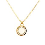 MARC JACOBS（マークジェイコブス） M0008546-106 Cream ロゴ ディスク エナメル ペンダント/ネックレス Logo Disc Enamel Pendant