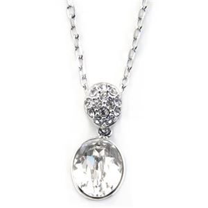 Swarovski（スワロフスキー） Vanita Oval Pendant クリスタル／クリスタル・パヴェ オーバル ペンダント ネックレス 5035876