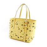 Jimmy Choo（ジミーチュウ） SASHA/M/LTR 161 BUTTERCUP/METALLIC MIX スタースタッズ ショルダー・トートバッグ