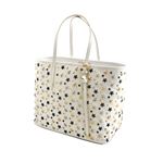 Jimmy Choo（ジミーチュウ） SASHA/S/LTR 151 WHITE/METALLIC MIX スタースタッズ トートバッグ