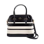 KATE SPADE（ケイトスペード） PXRU6432 67 Black/Cement 2WAY ショルダー ハンドバッグ Cedar Street Stripe Maise