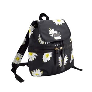 KATE SPADE（ケイトスペード） PXRU6002 5 Black Falling Daisies デイジープリント ナイロン リュックサック バックパック Clark Court Nylon Marin