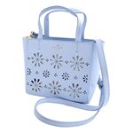 KATE SPADE（ケイトスペード） PXRU6554 477 Sky Blue デイジー カットアウトデザイン 2WAY ショルダー ハンドバッグ Faye Drive Small Hallie